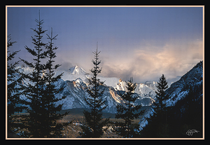 A WINTER SCENE IN THE ROCKIES