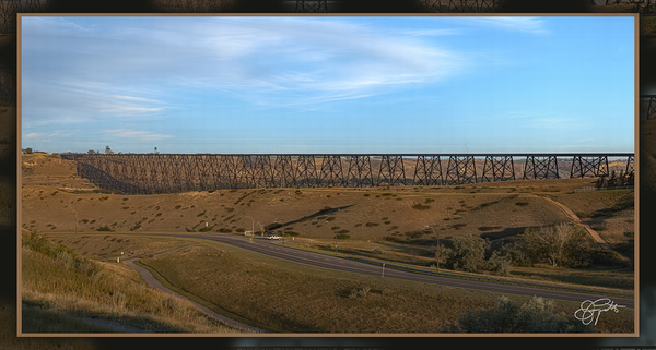 LETHBRIDGE TRESTLE TRAIN BRIDGE by Jerre Paquette