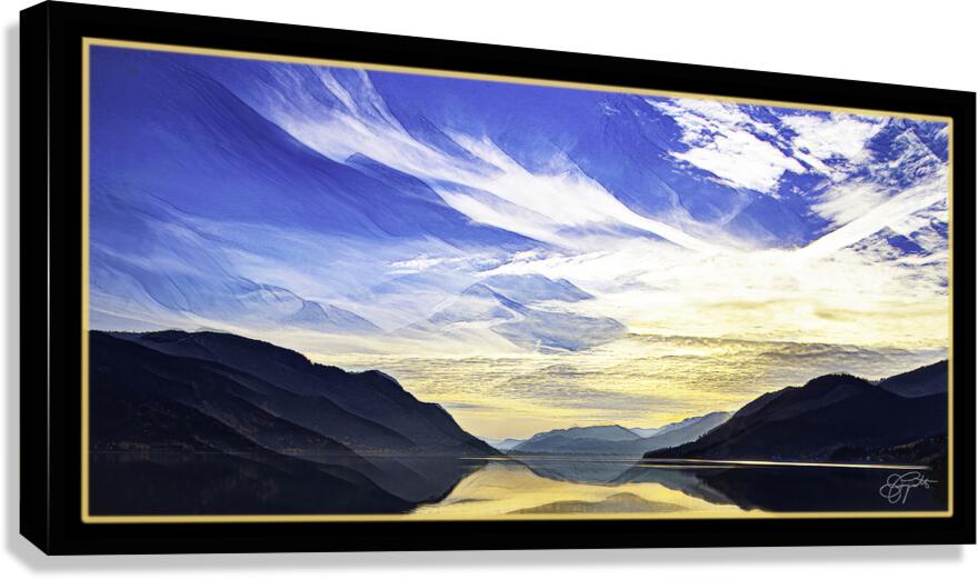 EVENING SKY WATER Canvas Print