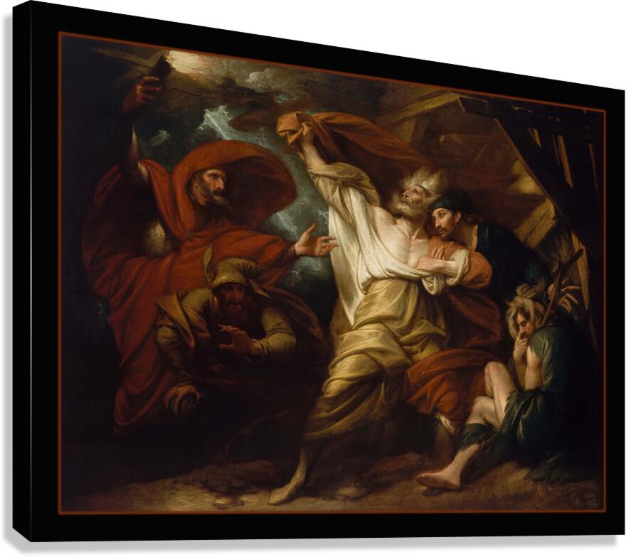 Shakespeare King Lear Act III scene 4 Canvas Print