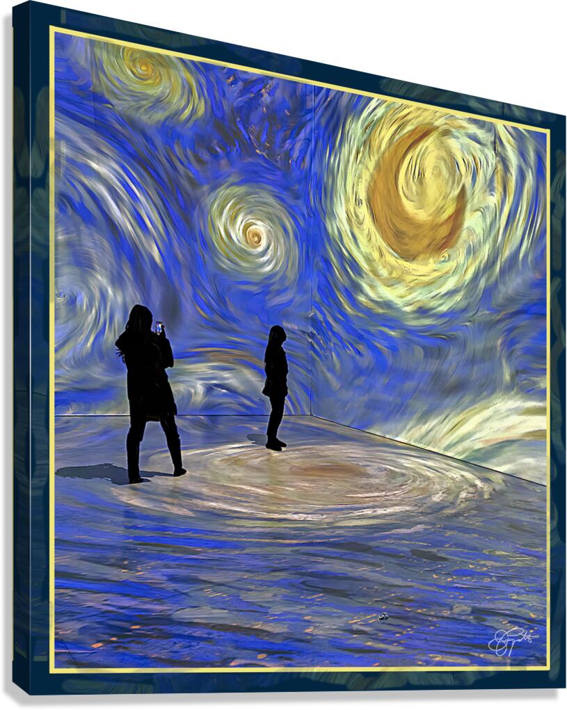 VAN GOGH STARRY NIGHT EXHIBIT Canvas Print