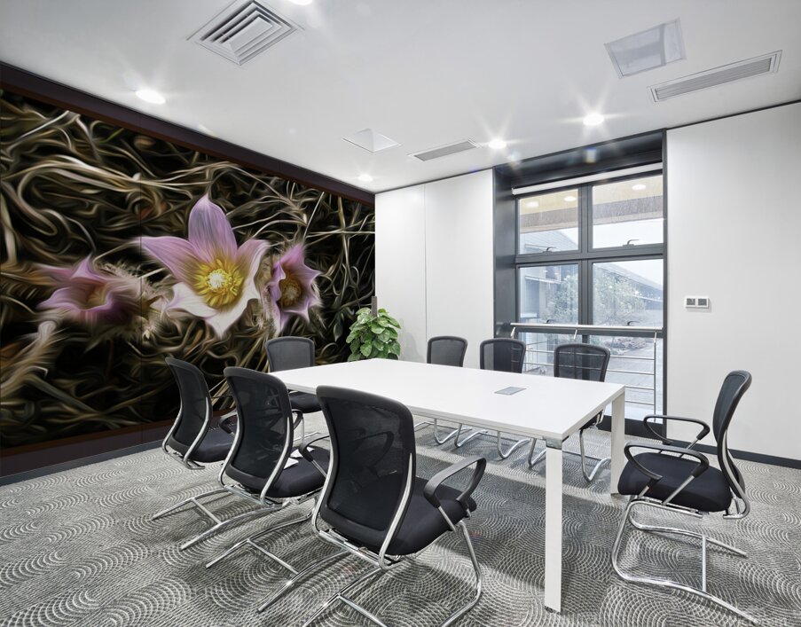 Riverside Crocuses Wall Printing