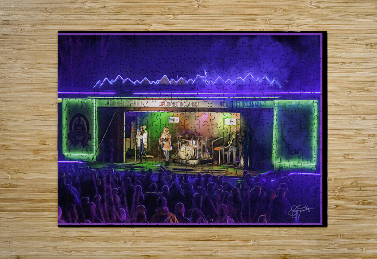 CHRISTMAS EVE TRAIN SHOW Jerre Paquette Puzzle printing